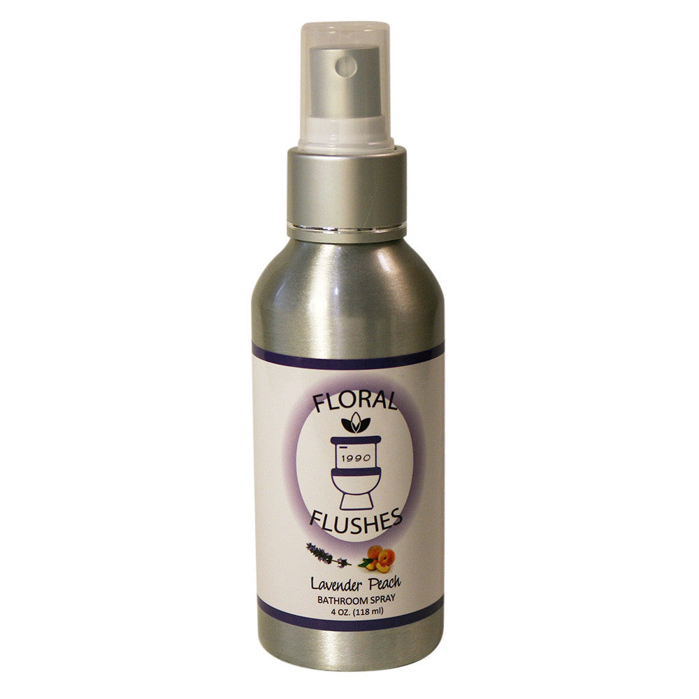 Floral Flushes Lavender Peach Bathroom Spray (4oz)