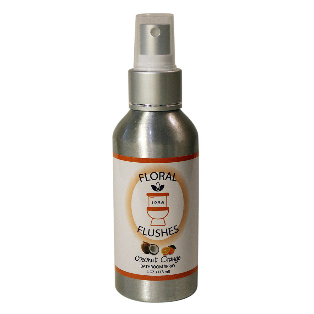 Floral Flushes Coconut Orange Bathroom Spray (4oz)
